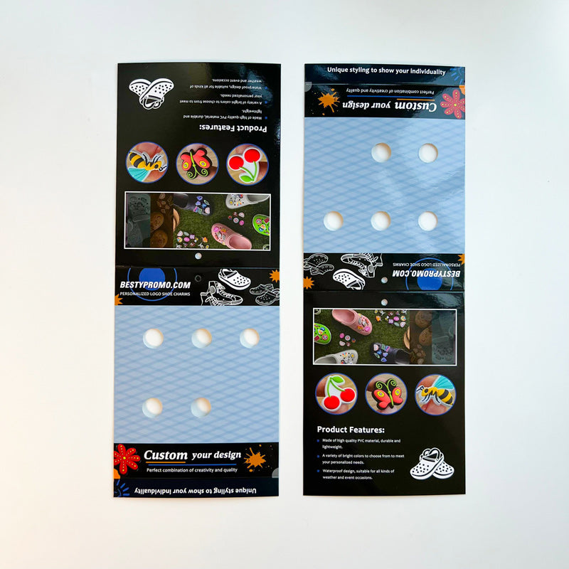 Breloques sabots en caoutchouc 3D - Lot de 5