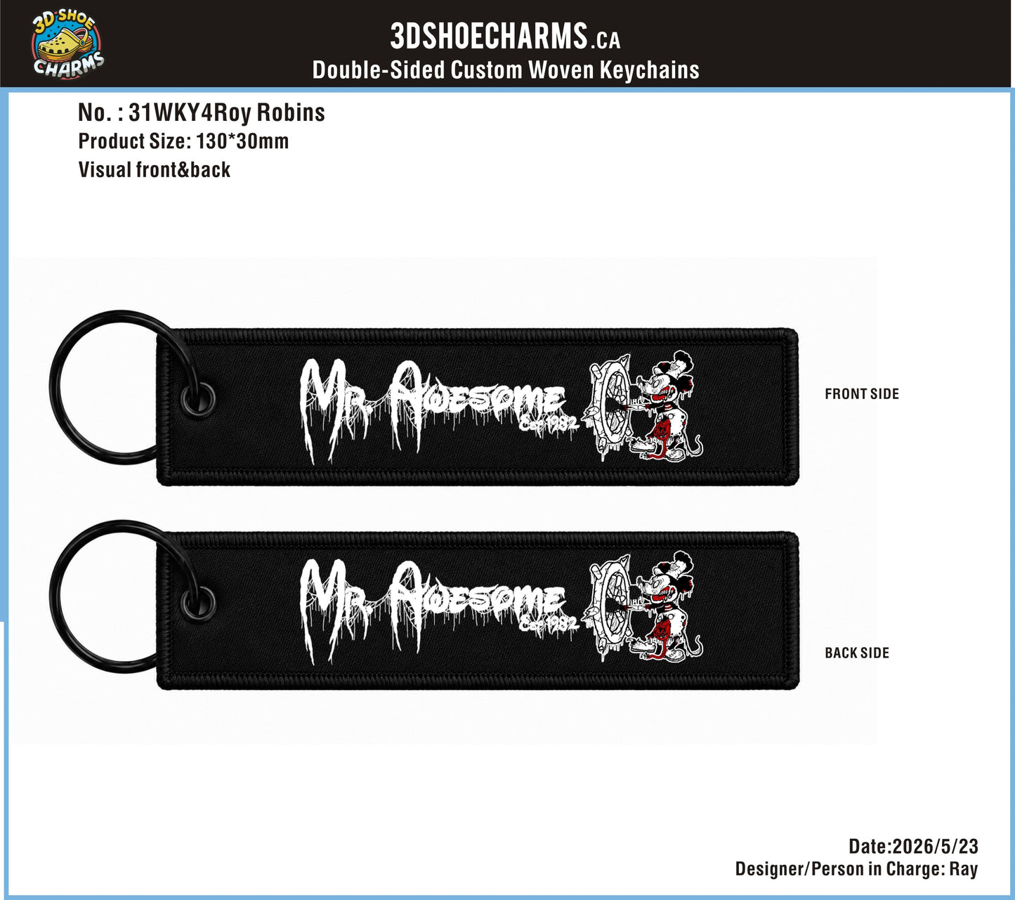 Custom Double-Sided Woven Flight Key Tag-20260602-31