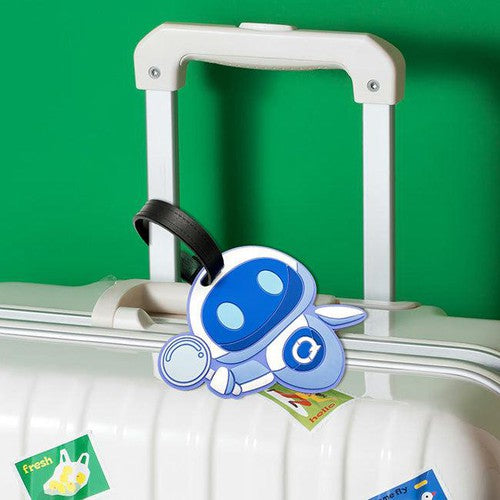 Custom 3D Die-Cut PVC Rubber Luggage Tag- Free Mockup & Quote