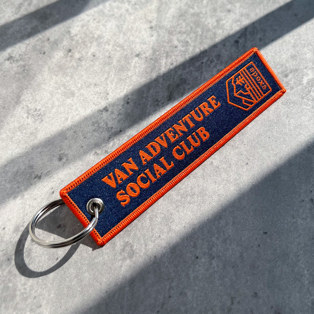 Custom Double-Sided Woven Flight Key Tag – Free Design Proof & Quote