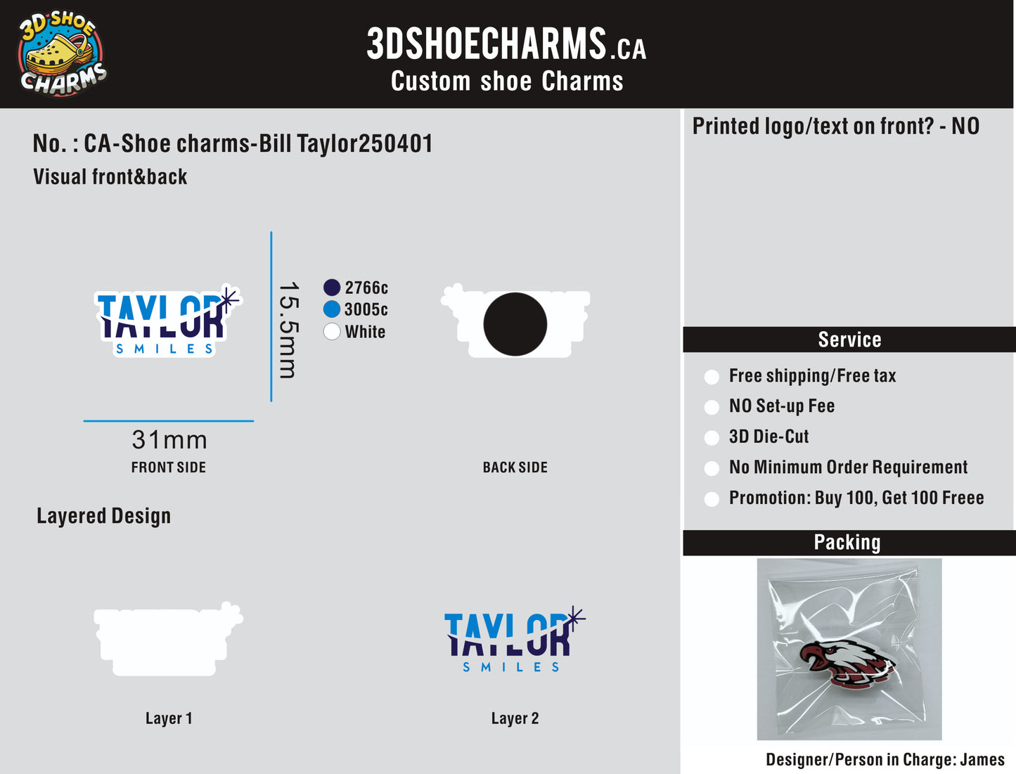 CUSTOM SHOE CHARMS-20CC4Bill Taylor250403