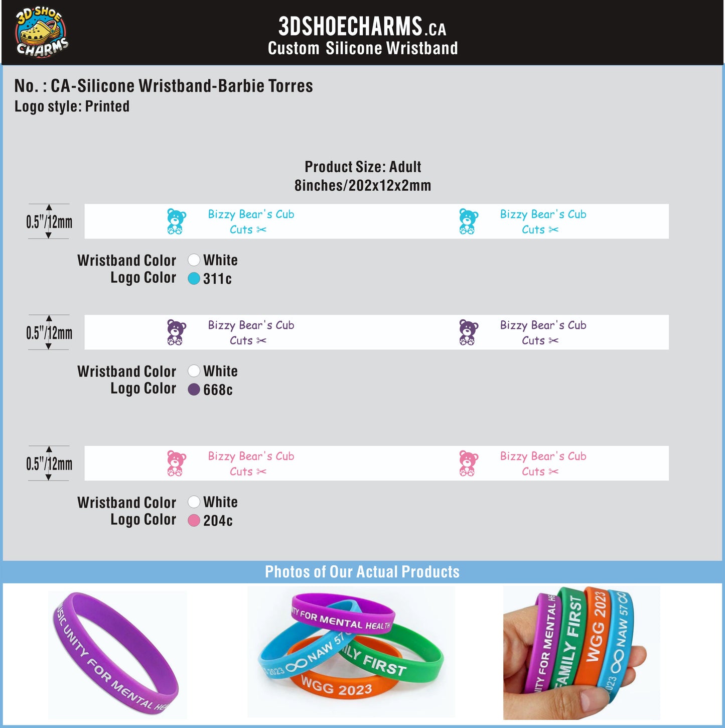 Custom Silicone Wristband-20WB4Barbie Torres250414