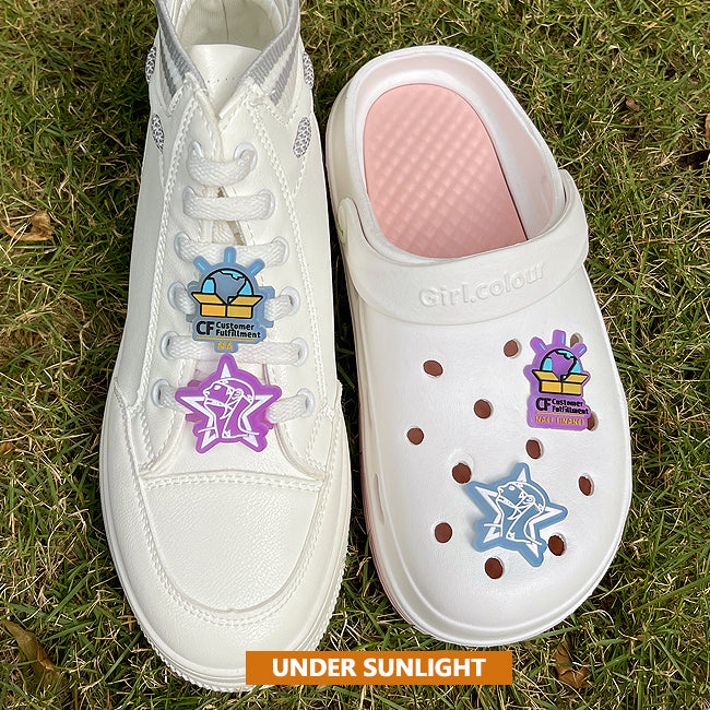 Breloques de chaussures polyvalentes UV Magic personnalisées