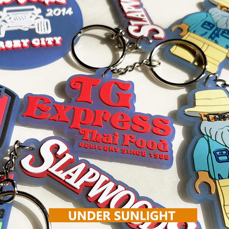 Custom UV Color-Changing PVC Keychain