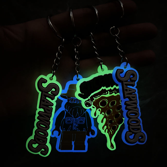 Custom Glow-in-the-Dark 3D Rubber Keychains