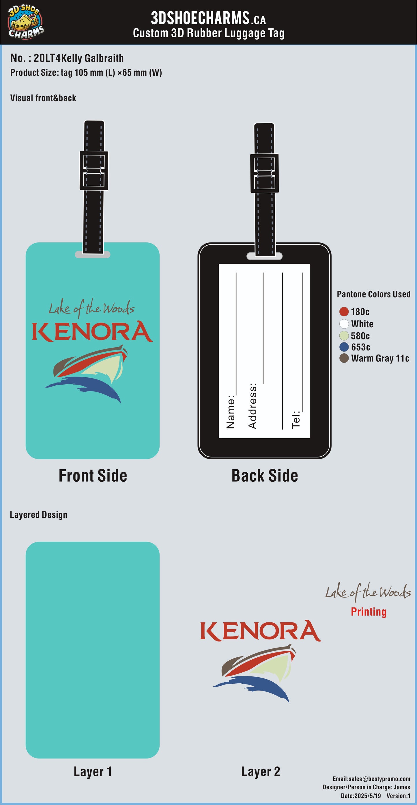 Custom Shoe charms And Luggage Tag-20CC4Kelly Galbraith250729