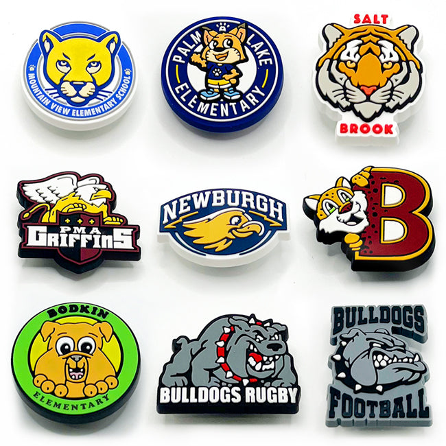 Breloques de sabots en caoutchouc 3D personnalisées