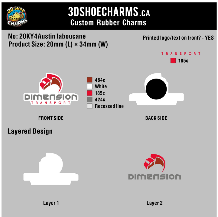 Custom 3D Rubber Clog Charms - 20260618-20