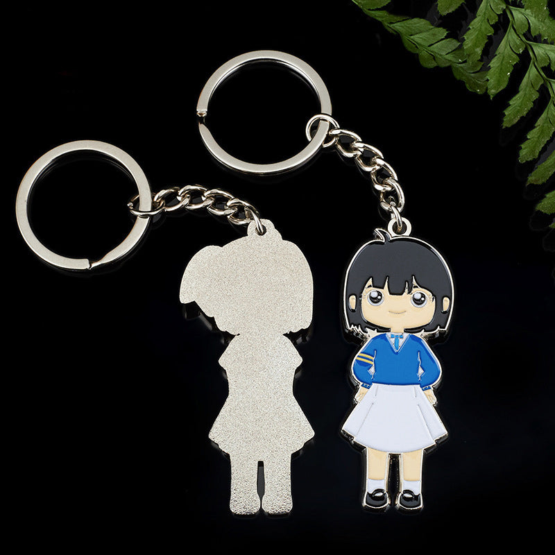 Porte-clés en métal émaillé personnalisé