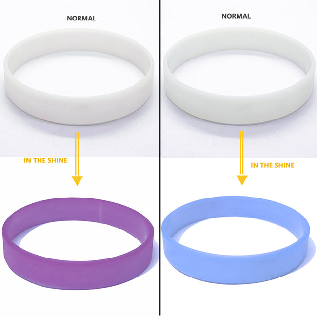 Custom UVReact Silicone Wristbands