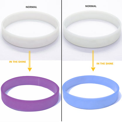 Custom UVReact Silicone Wristbands