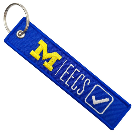 Double-Sided Custom Embroidered Keychain - Free Design Proof & Quote