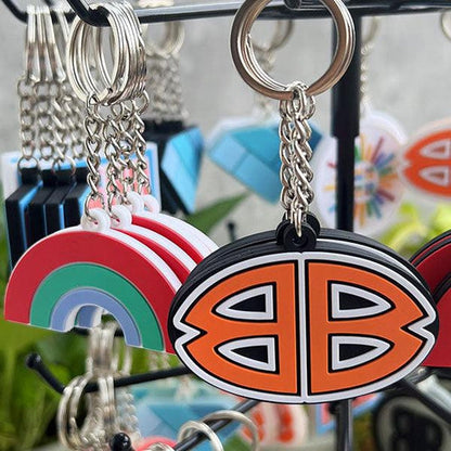 Double-Sided 3D Rubber Keychain