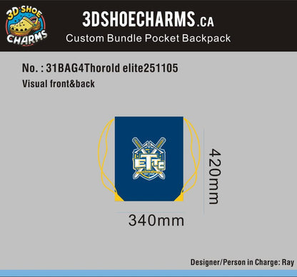 Custom 3D Rubber Shoe Charms&Custom Bundle Pocket Backpack&Custom Temporary Tattoos-31BAG4Thorold elite251105