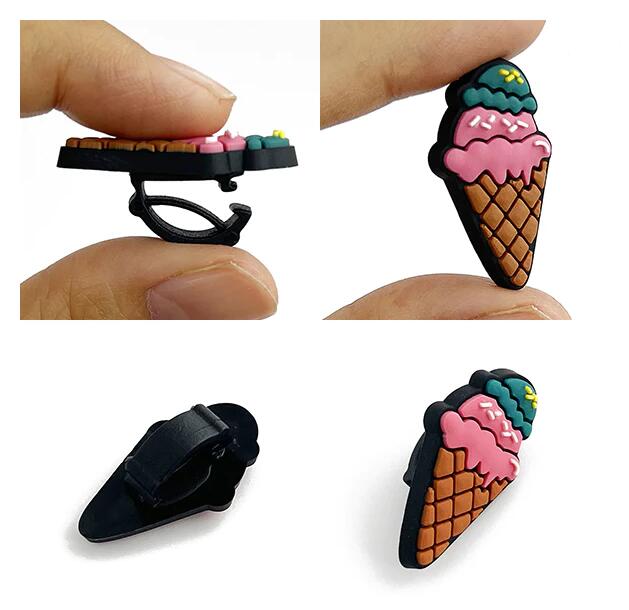 Breloques 3D personnalisées pour lacets en caoutchouc