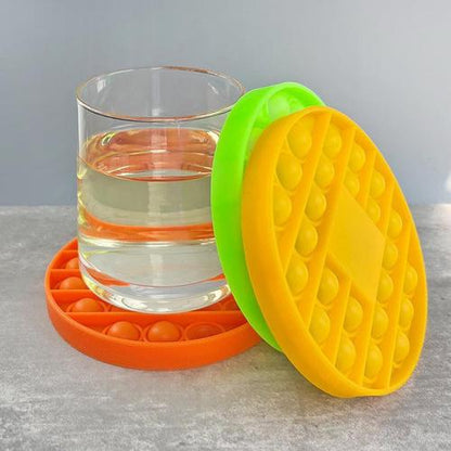 Custom Silicone Pop Bubble Coaster