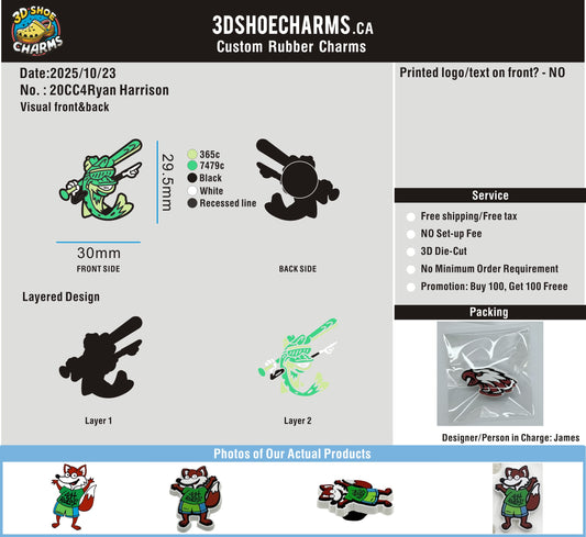 Custom Shoe charms-20CC4Ryan Harrison 251023