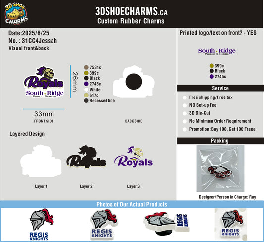 Custom Shoe Charms-CA-31CC4Jessah250625