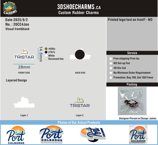 Custom Shoe charms-20CC4Jon-RE