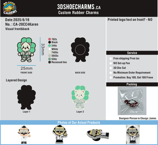Custom Shoe charms-20CC4Karen250619