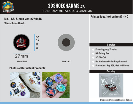 Epoxy Metal Croc Charms-20CC4Sierra Veale