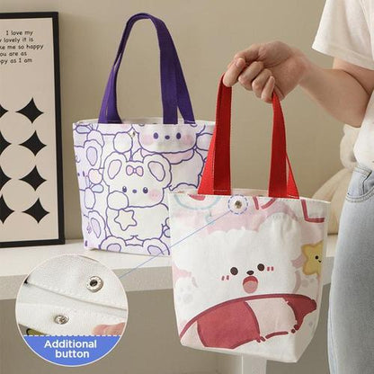 Custom Small Canvas Tote with Logo