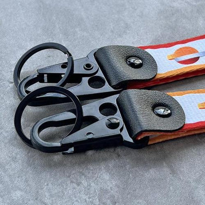 Custom Polyester Strap Keychain with Hook