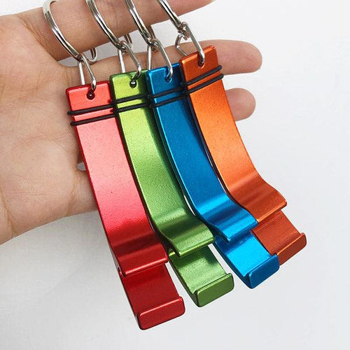 Custom Medium Aluminum Bottle Opener Keychain