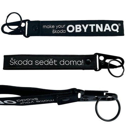 Premium Thick Woven Keychain – Extended (Wrist Strap)