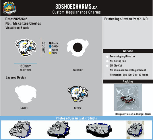 Custom Shoe charms-20CC4McKenzee Chortos250602