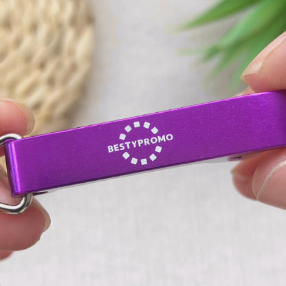 Custom Small Aluminum Bottle Opener Keychain- Free Design Proof & Quote