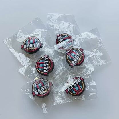 Breloques de sabots en caoutchouc 3D personnalisées