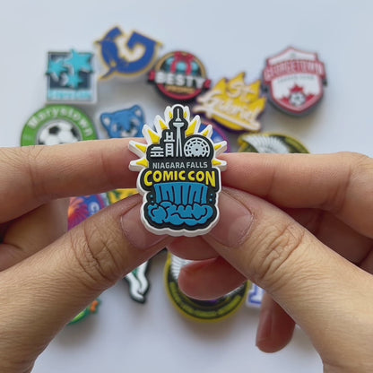 Breloques de sabots en caoutchouc 3D personnalisées