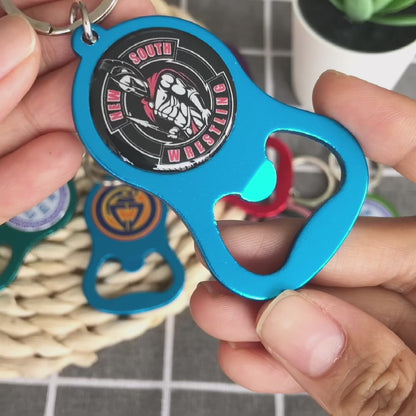 Custom Aluminium Bottle Opener Keychains-8S– Free Design Proof & Quote