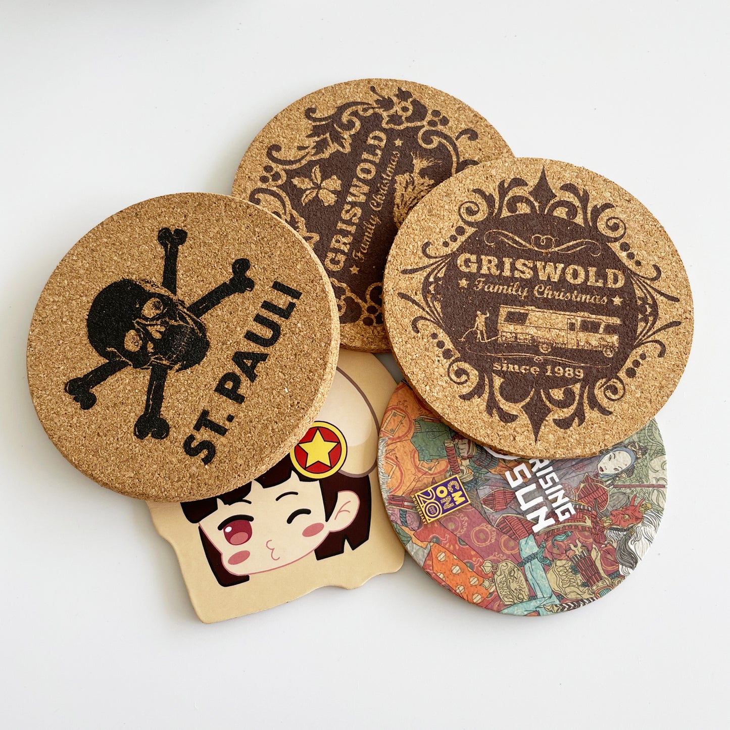 Custom Sublimation Cork Coasters